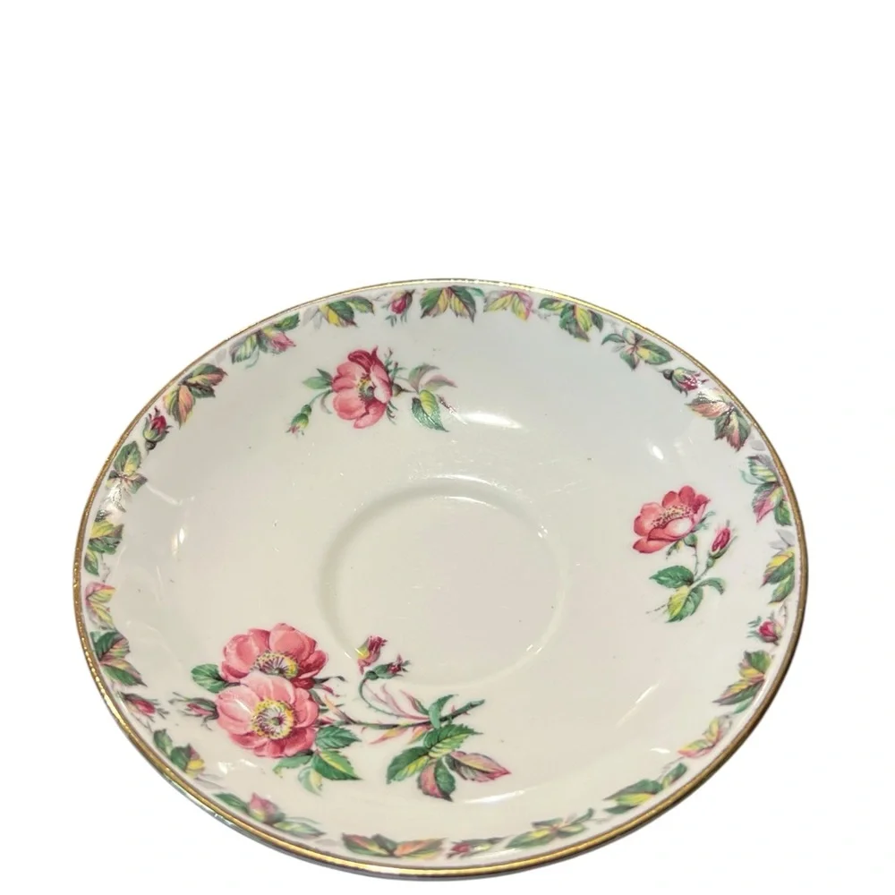 Vintage Salisbury Bone China Tea‎ Saucer Porcelain Cottagecore Grandmacore